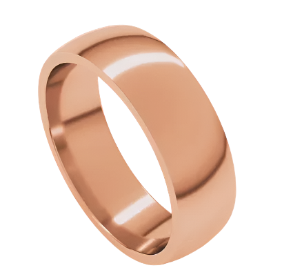 Low Dome Band 18K Rose Gold 2000.00