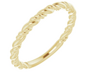 14K Yellow Gold Rope Ring 855.00