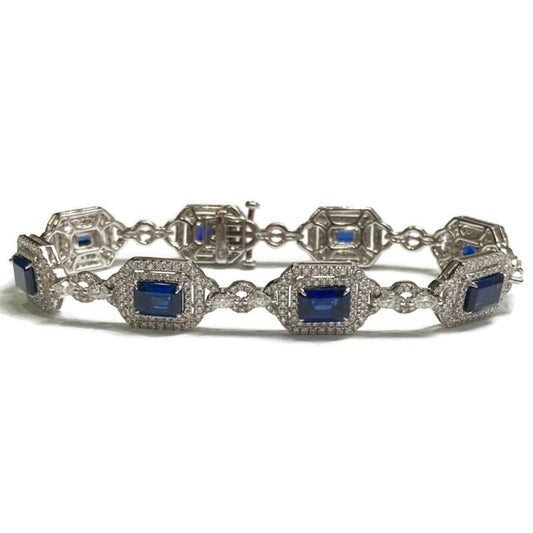 Sapphire & Diamond Bracelet (S 9.4 CT, D 3.64 CT)  26,100.00