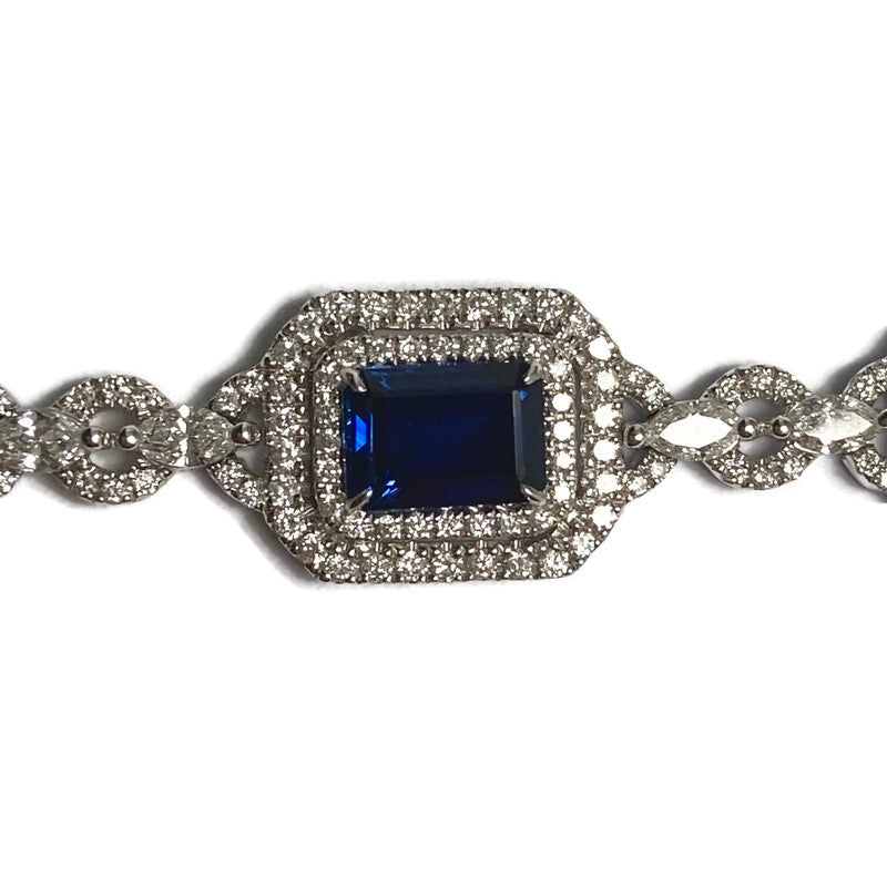 Sapphire & Diamond Bracelet (S 9.4 CT, D 3.64 CT)  26,100.00