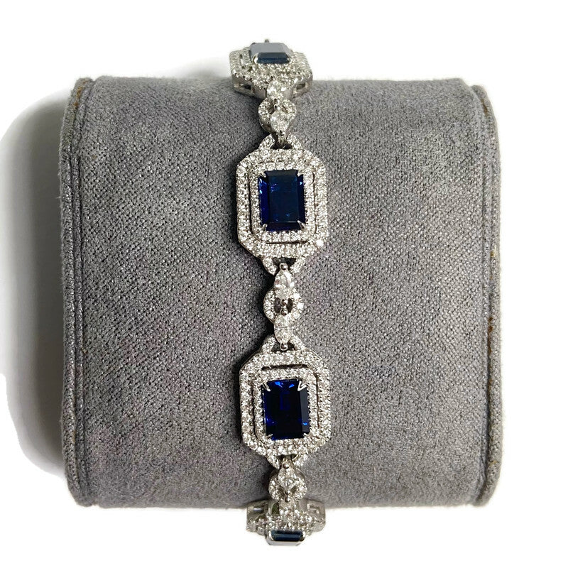 Sapphire & Diamond Bracelet (S 9.4 CT, D 3.64 CT)  26,100.00