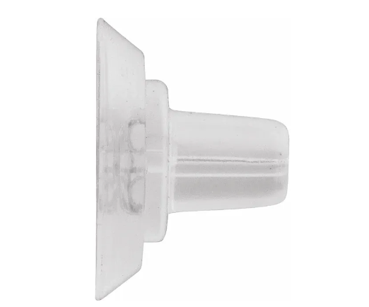 Silicone Back with 14K White Gold Friction Pair of Two 20.00
