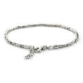 Sterling Silver 2.5mm Byzantine Bracelet Adjustable 7-8" 210.00
