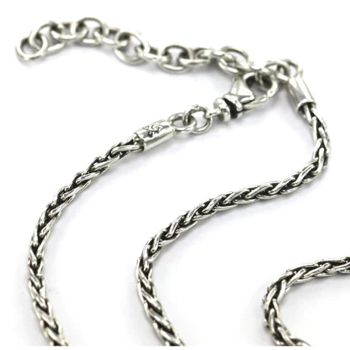 Sterling Silver Handmade Wheat 2.5mm Chain 18-20" 153.00