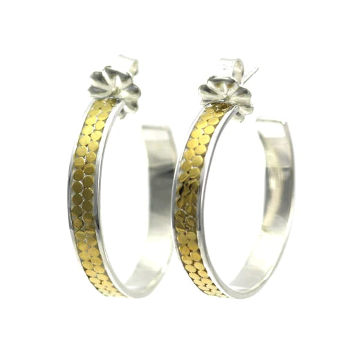 SOHO Double Row Hoop Earrings with 18k Gold Vermeil 132.00