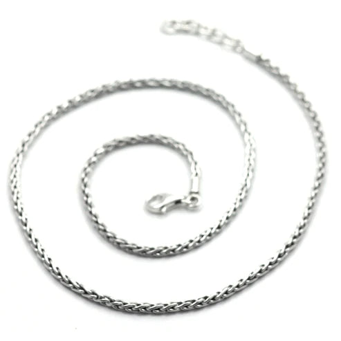 Sterling Silver Handmade Wheat 2.5mm Chain 18-20" 153.00