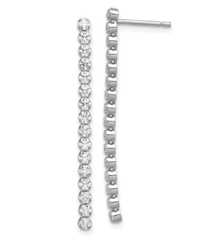 Sterling Silver CZ Dangle Earring 75.00