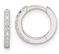 Sterling Silver CZ Hoop 45.00