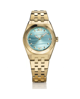 LOCMAN Lady's Nuovo Stealth Titanium PVD Gold w/Tiffany Blue 949.00