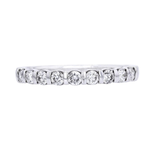 Diamond Anniversary Bar Set 14k Ring 1/2ct 1170.00