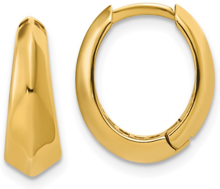 14K Yellow Gold Tapered Hoop 1000.00