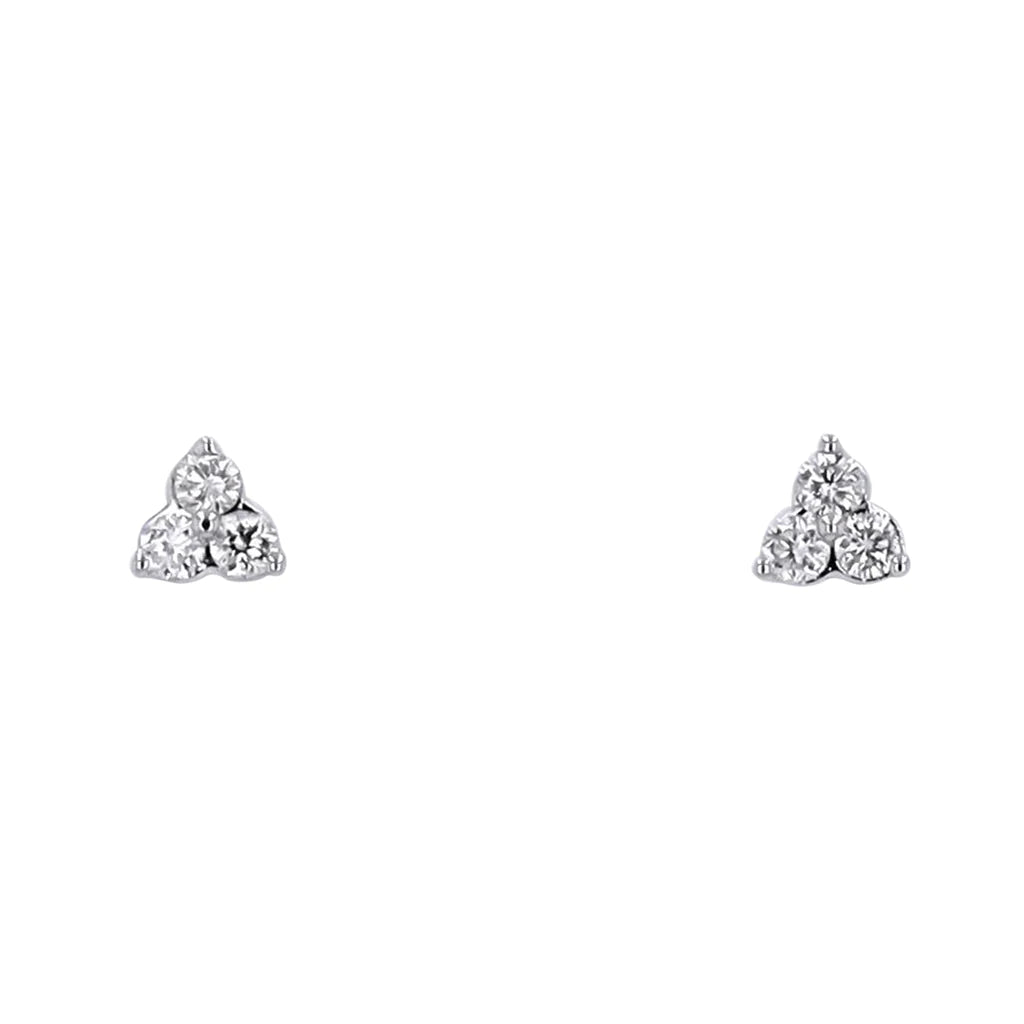 Diamond Cluster Gold Earrings 760.00
