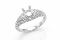 Unset Sterling Silver Ring Mounting