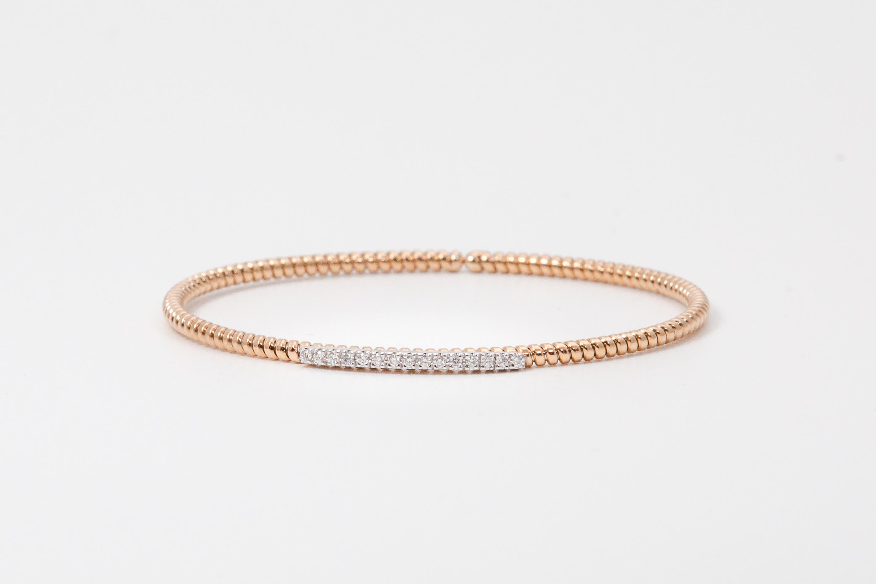 Antonio Papini Italian Bangle with Diamond 18ky 4000.00