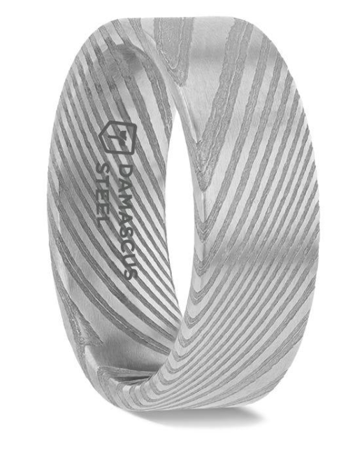 Damascus Steel Flat Ring 340.00