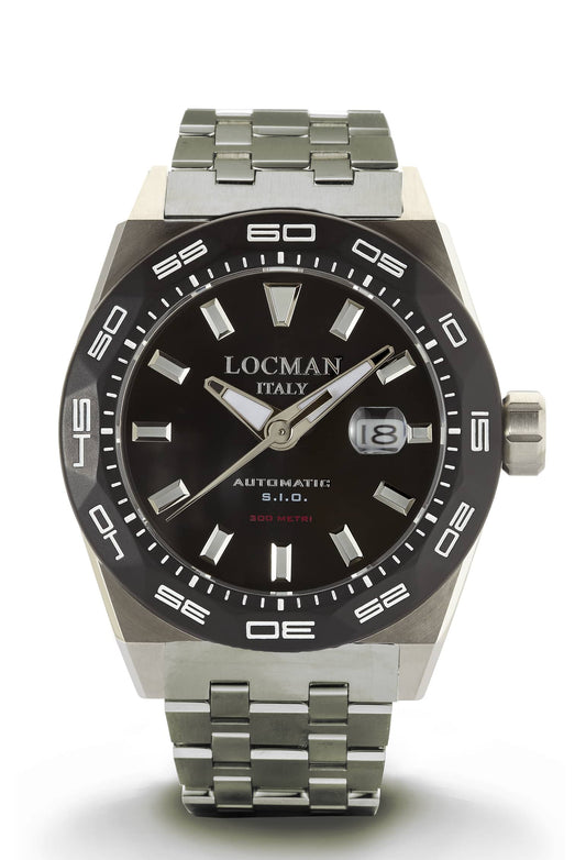 LOCMAN Stealth 300 MT Three Hands Automatic S.S. Titanium Steel Bracelet 950.00