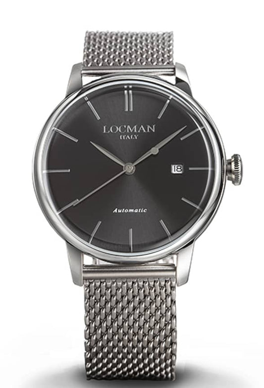 LOCMAN 1960 Three Hands Automatic S.S. Steel Mesh Bracelet 590.00