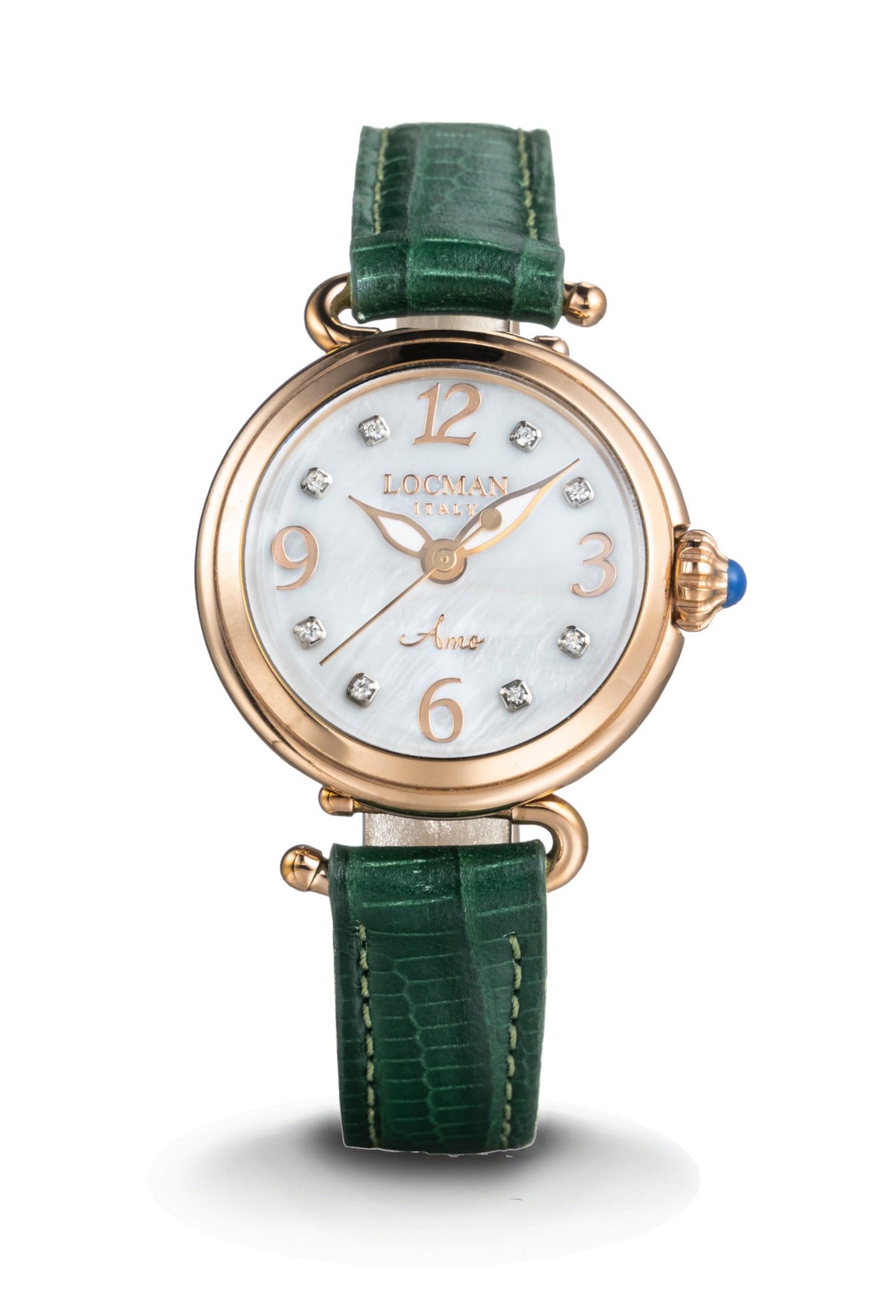 LOCMAN Amo Lady's Diamond Three Hands Quartz Green 865.00