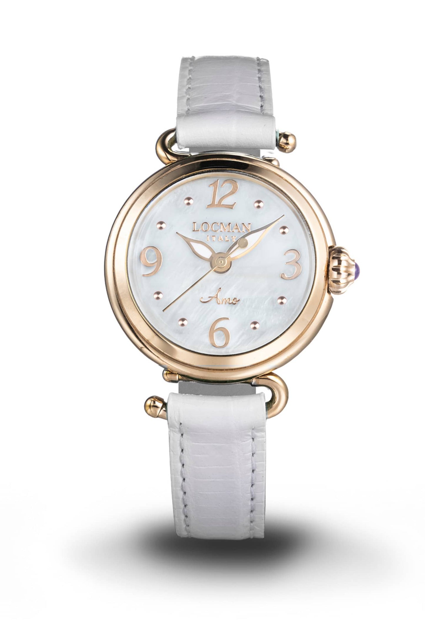 LOCMAN Amo Lady's Three Hand Quartz White 455.00