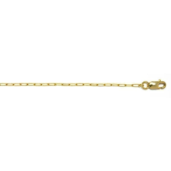 Gold Paperclip chain 16"