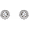 Natural Diamond Stud Earrings in 14K Gold