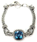 Swiss Blue Topaz Sterling Silver Bracelet 840.00