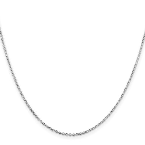 Sterling Silver Rhodium-plated 1.5mm Cable Chain with 2in ext. 26.00