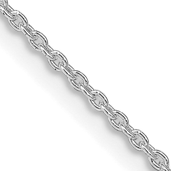 Sterling Silver Rhodium-plated 1.5mm Cable Chain with 2in ext. 26.00