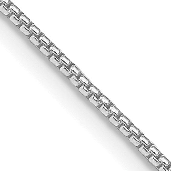 Sterling Silver Rhodium-plated 1.25mm Round Box Chain 34.00