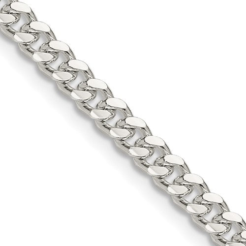 Sterling Silver 4mm Domed with Side D/C Curb Chain 125.00