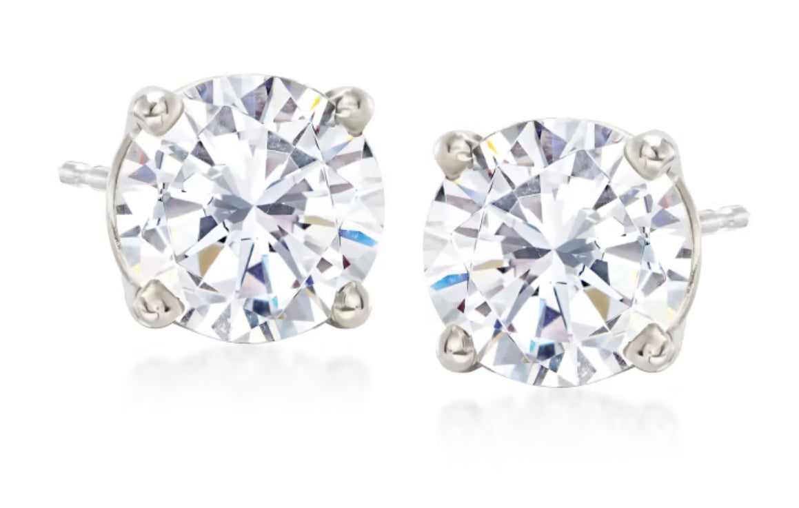 Diamond Inspired Stud Halo Earrings 150.00