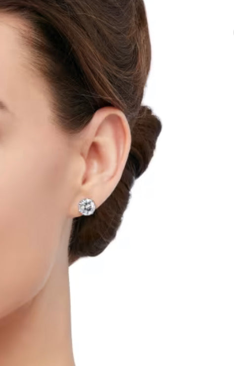 Diamond Inspired Stud Halo Earrings 150.00